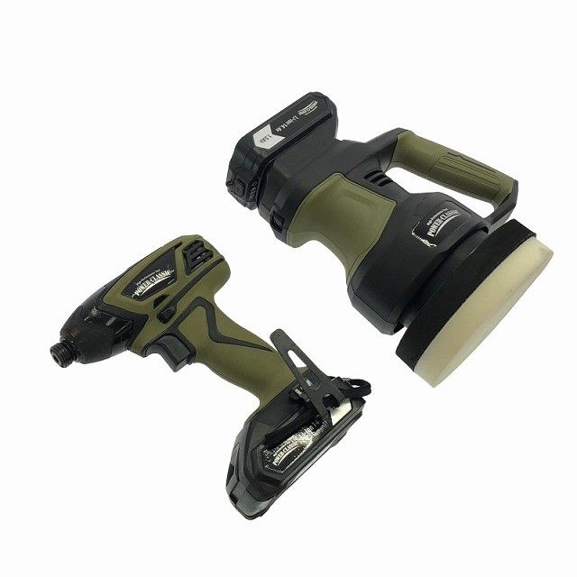 セット NAFCO ナフコ 14.4V 充電式インパクトドライバー ID-14.4LiNA ポリッシャー EP-14.4LiNA バッテリ2個 1.5Ah 充電器