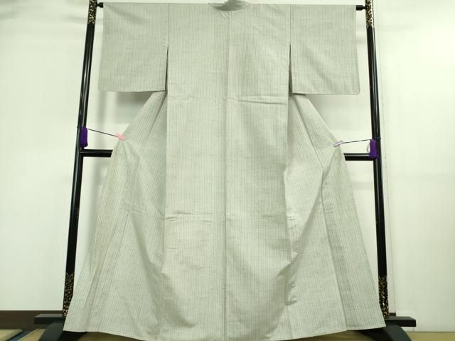 平和屋着物 上 ぜんまい紬 単衣 間道 DZAA9625kh5