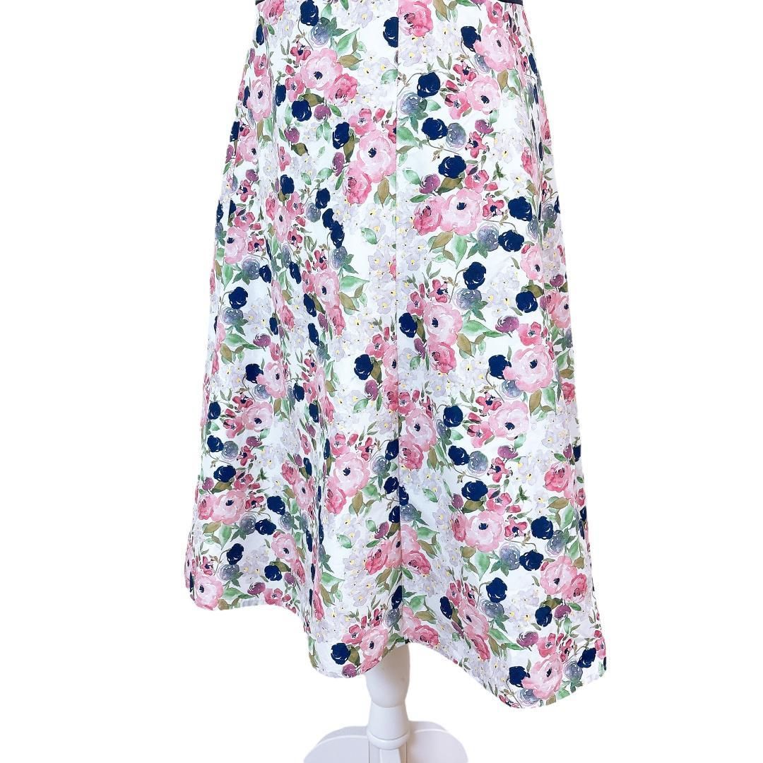 美品】トッカ フレンチスリーブワンピース Aライン フレアスカート 6