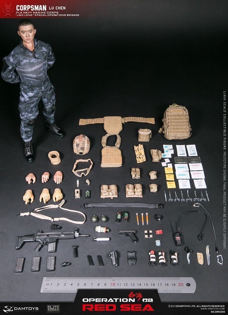 DAMTOYS 1/6 紅海行動 中国人民解放軍海軍 特種部隊 LU CHEN DAMTOYS 1/6 紅海行動 中国人民解放軍海軍 特種部隊 LU CHEN