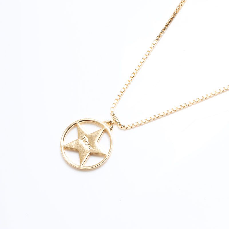Christian Dior クリスチャンディオール ネックレス　ロゴ　星 Christian Dior クリスチャンディオール スターモチーフ
