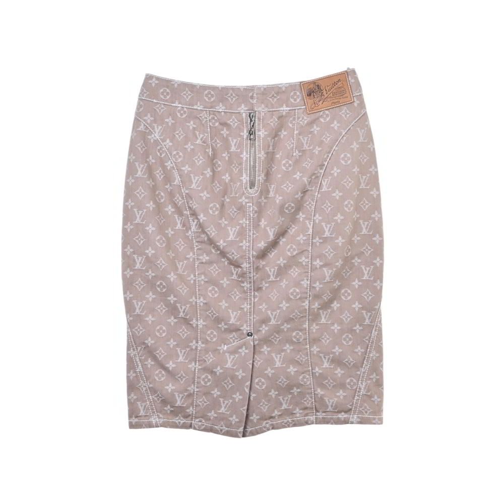レア品✨️LOUIS VUITTON モノグラム デニム ジャガードミニスカート レア品✨️LOUIS VUITTON モノグラム デニム ジャガードミニスカート