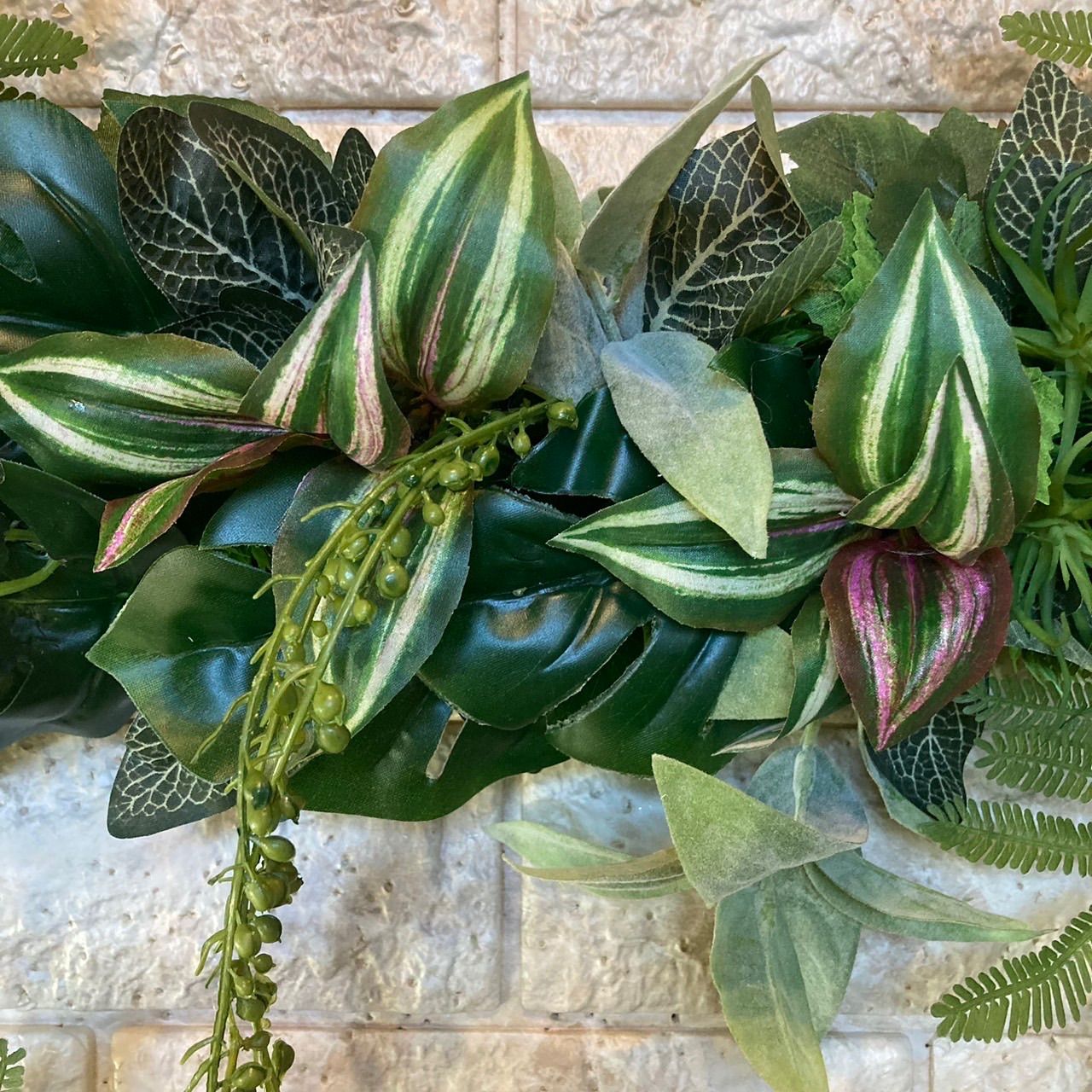 沢山の再販　光触媒加工ウォールグリーン　フェイクグリーン壁掛け 光触媒 人工観葉植物 ウォールグリーン フェイクグリーン 壁掛け504125