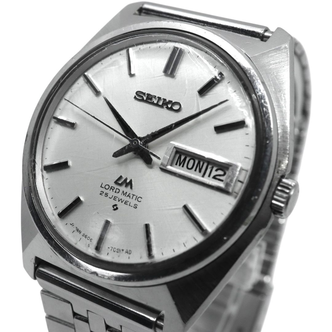 稼働品】 seiko セイコー ロードマチック 腕時計 5606-7000 自動巻き