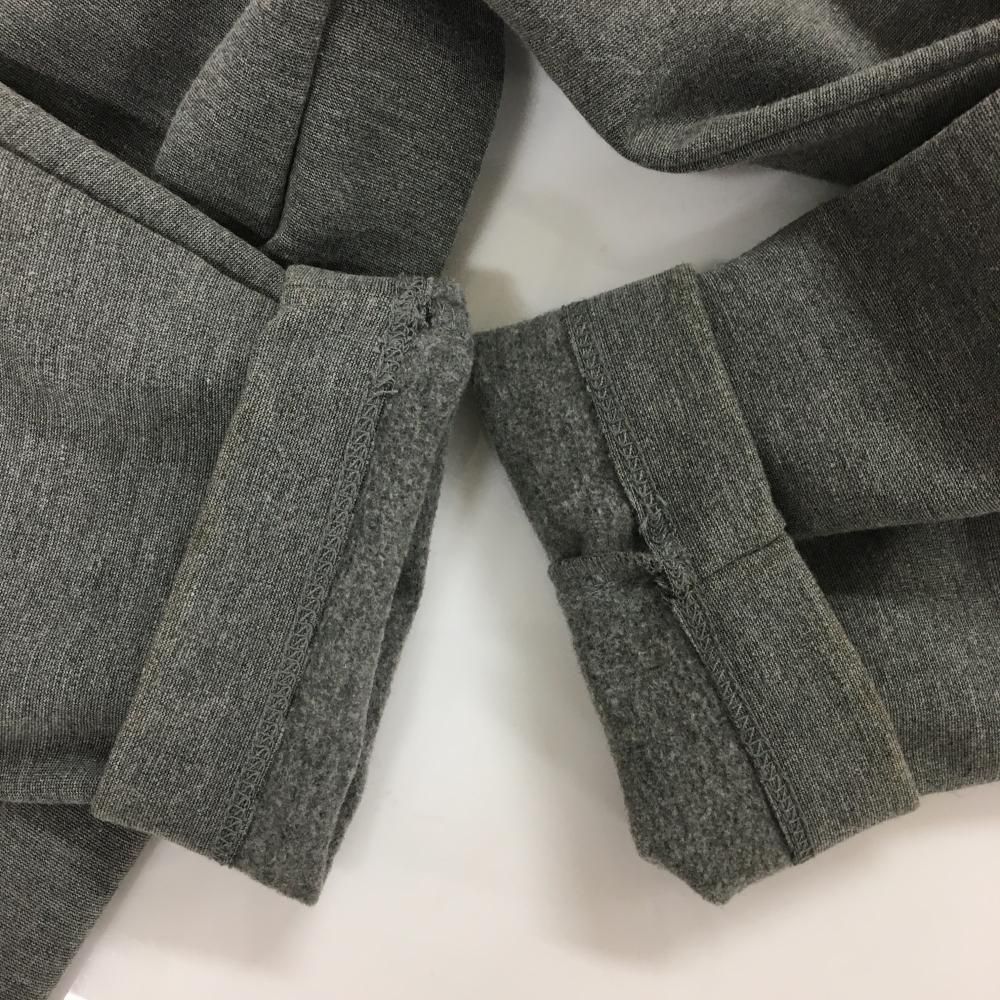 美品】アイリッシュマン ジップパーカー グレー ロゴプリント 裏起毛