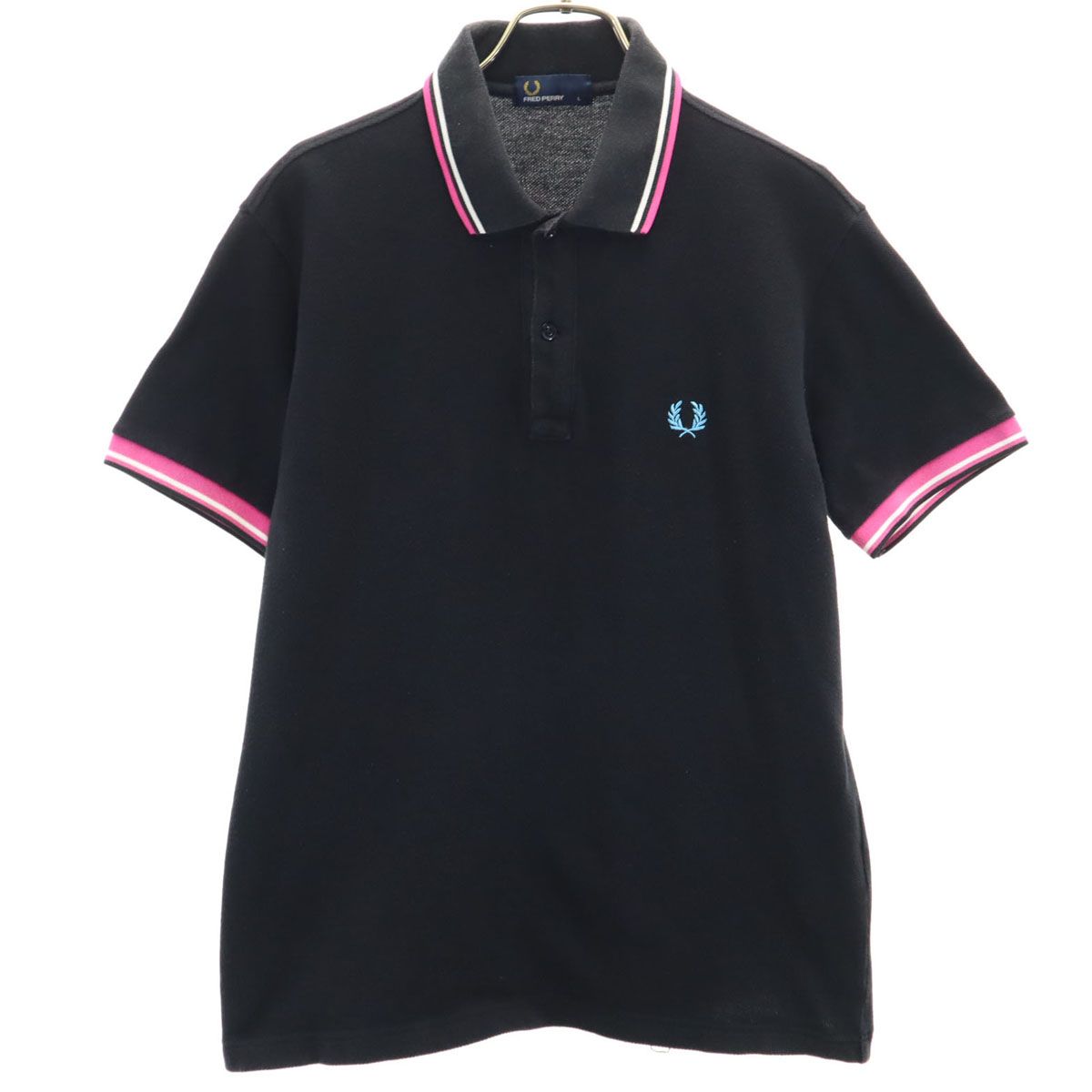美品 フレッドペリー FRED PERRY 半袖 ポロシャツ メンズ L 鹿の子 FRED PERRY フレッドペリー ポロシャツ 半袖 メンズ レデイ―ス