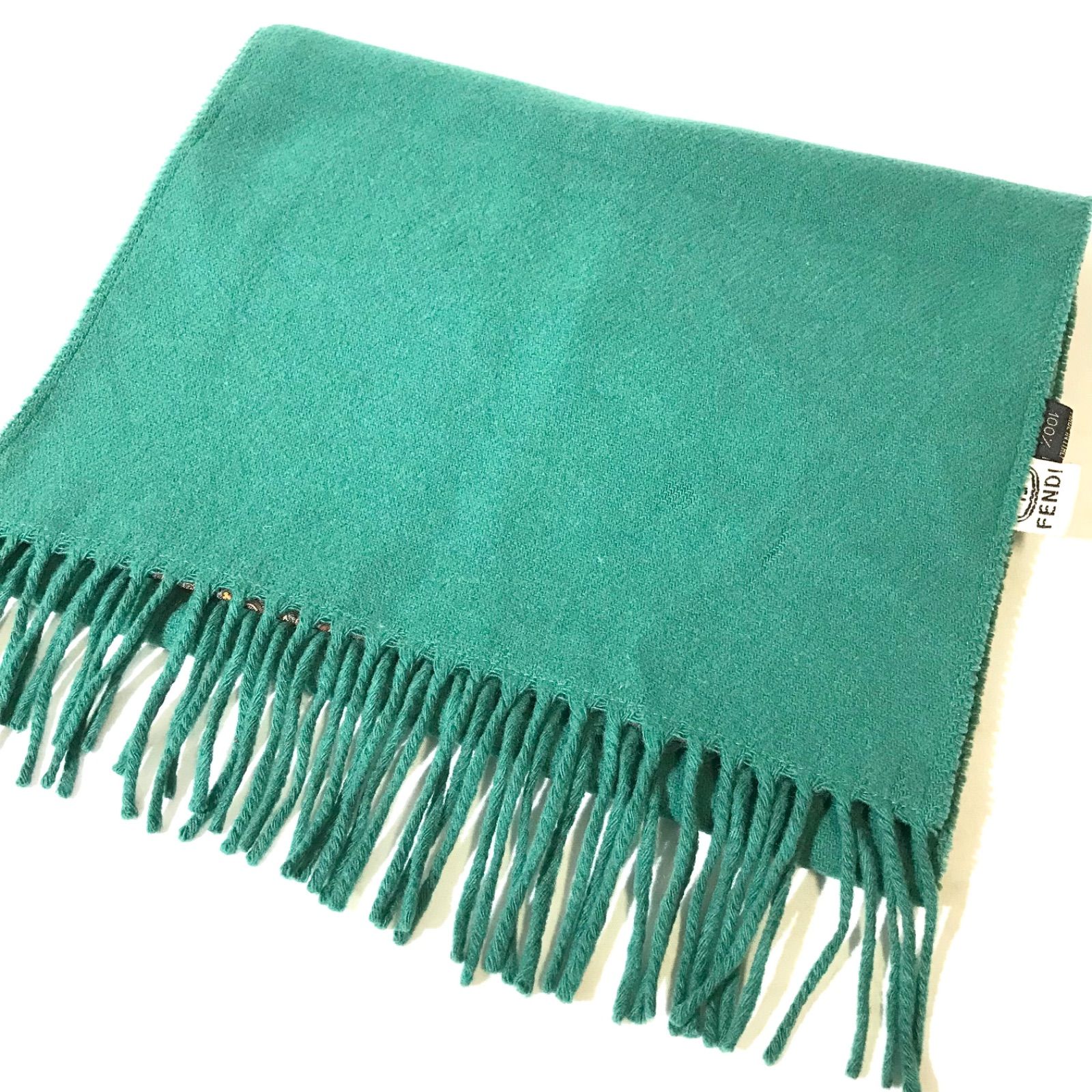 FENDI フェンディ SILK WOOL 100% リバーシブルマフラー