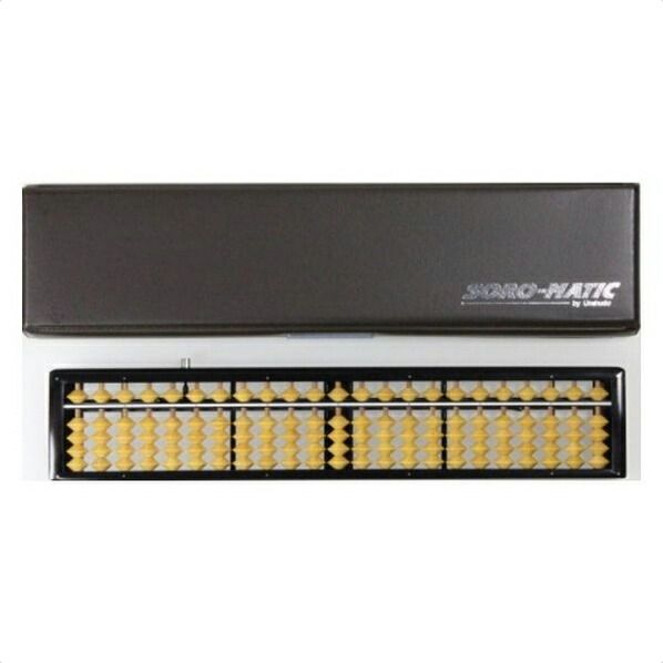 サクラクレパス ソロマチック 雲州堂 そろばん 23桁 ツゲ玉 ハードケース入り USM-300 1点