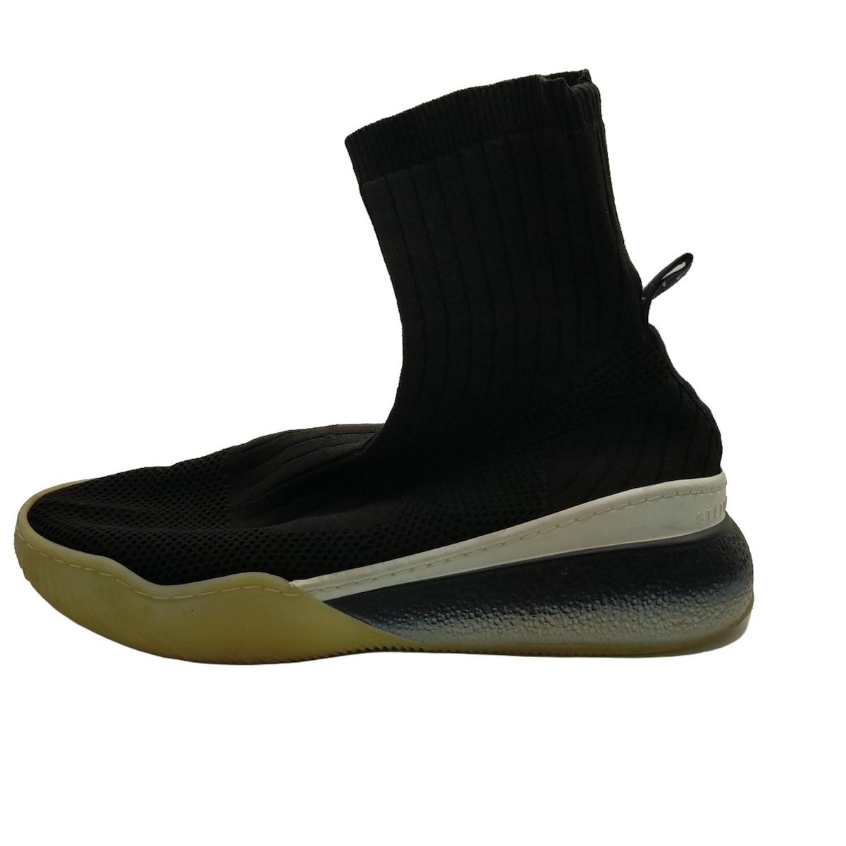 stellamccartney ステラマッカートニー ショートブーツ レディース - 黒 メッシュ