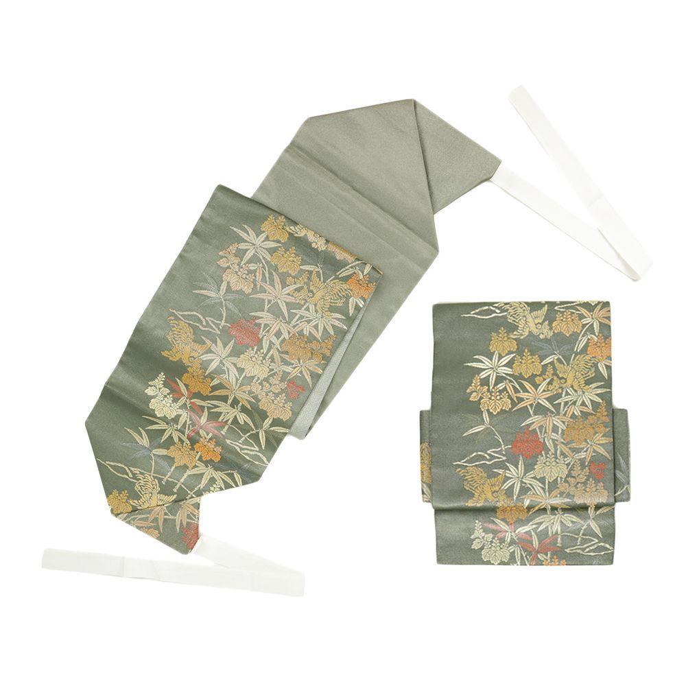 袋帯 ワンタッチ 作り帯 マジックテープ 二重太鼓 付け帯 正絹 帯芯