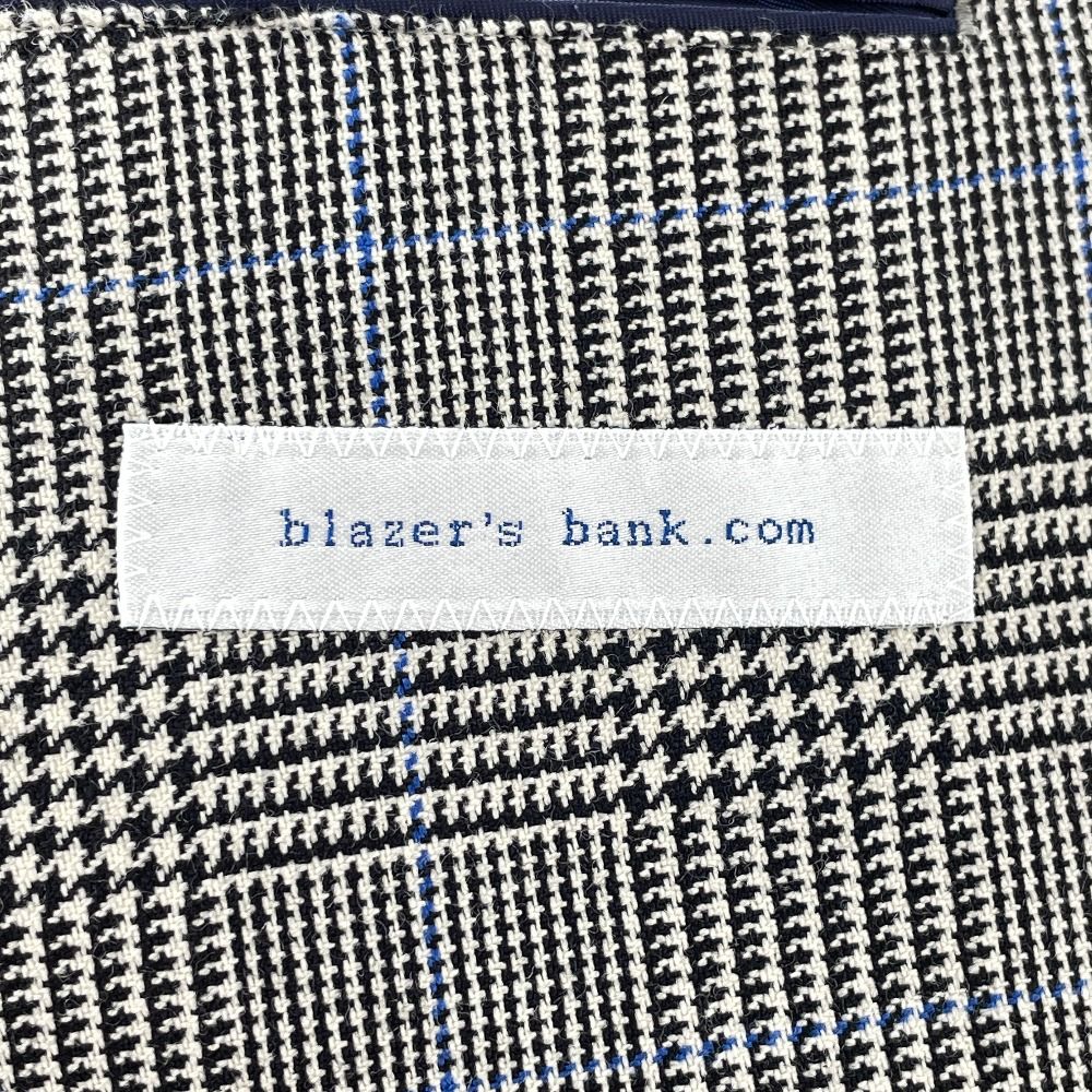 blazer's bank.com ブレザーズバンクドットコム MOON グレー グレンチェック ウール 3Pスーツ 175－6D