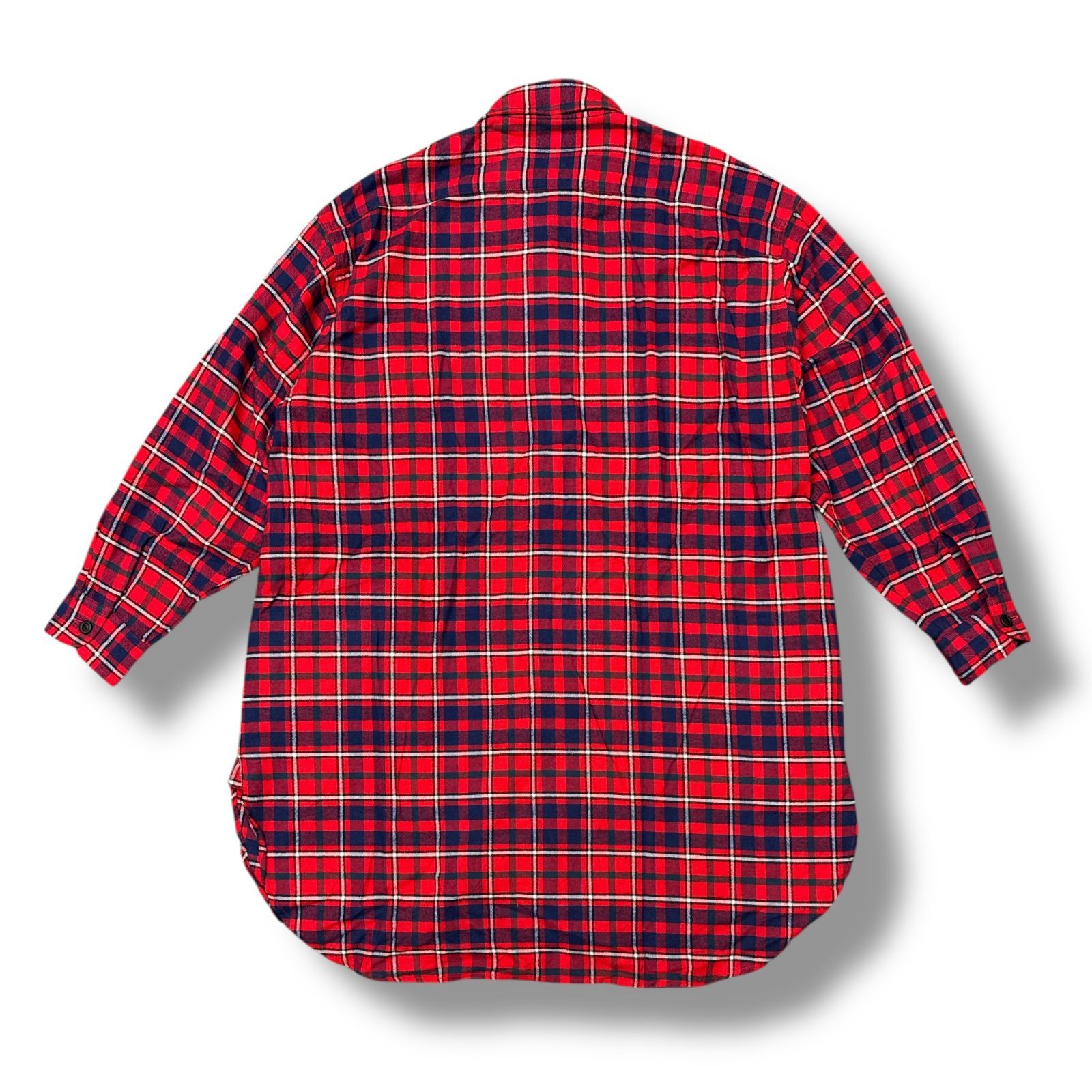 PEEL&LIFT 25SS tartan flannel wide shirt タータンチェック