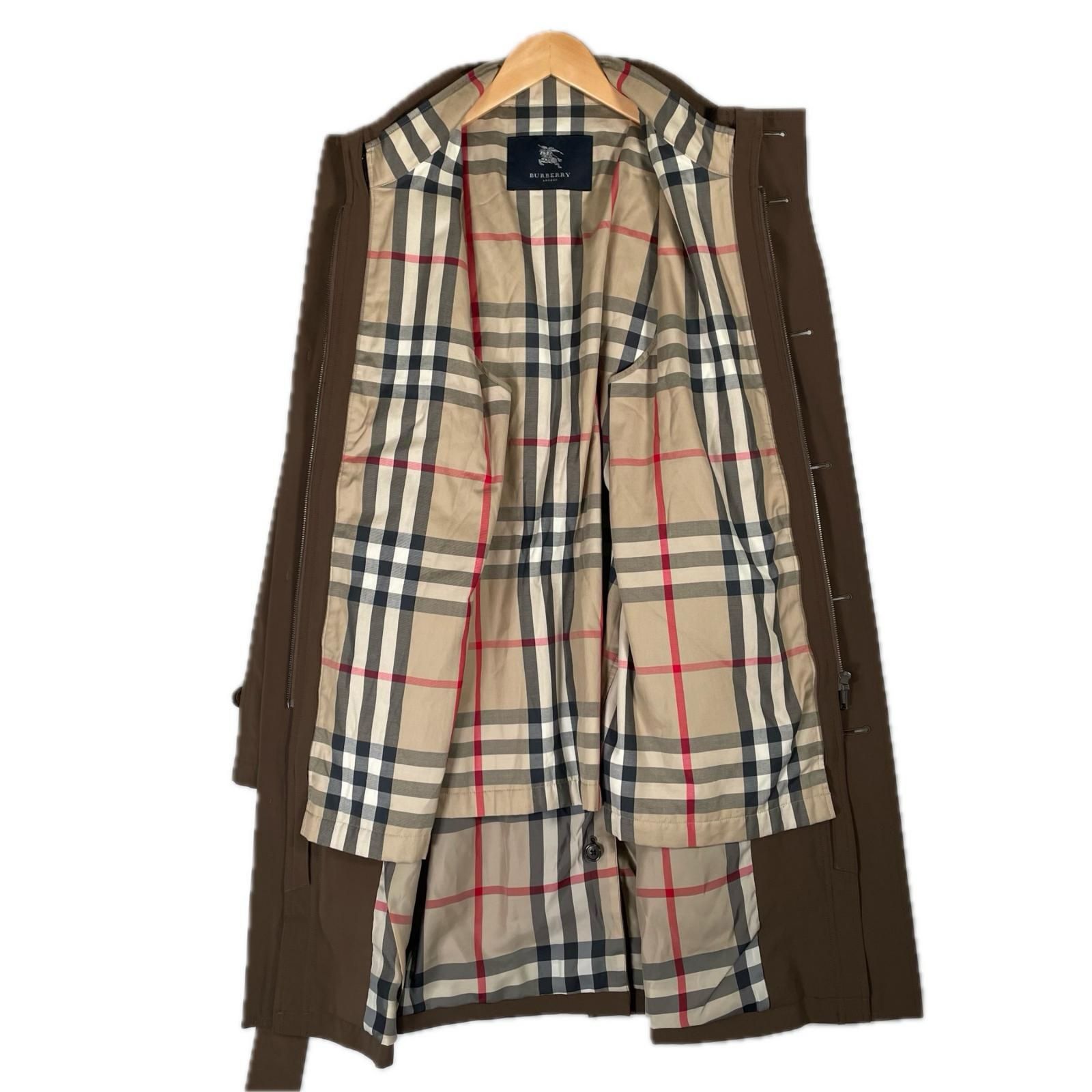 極美品 BURBERRY バーバリー ベルテッド ステンカラーコート