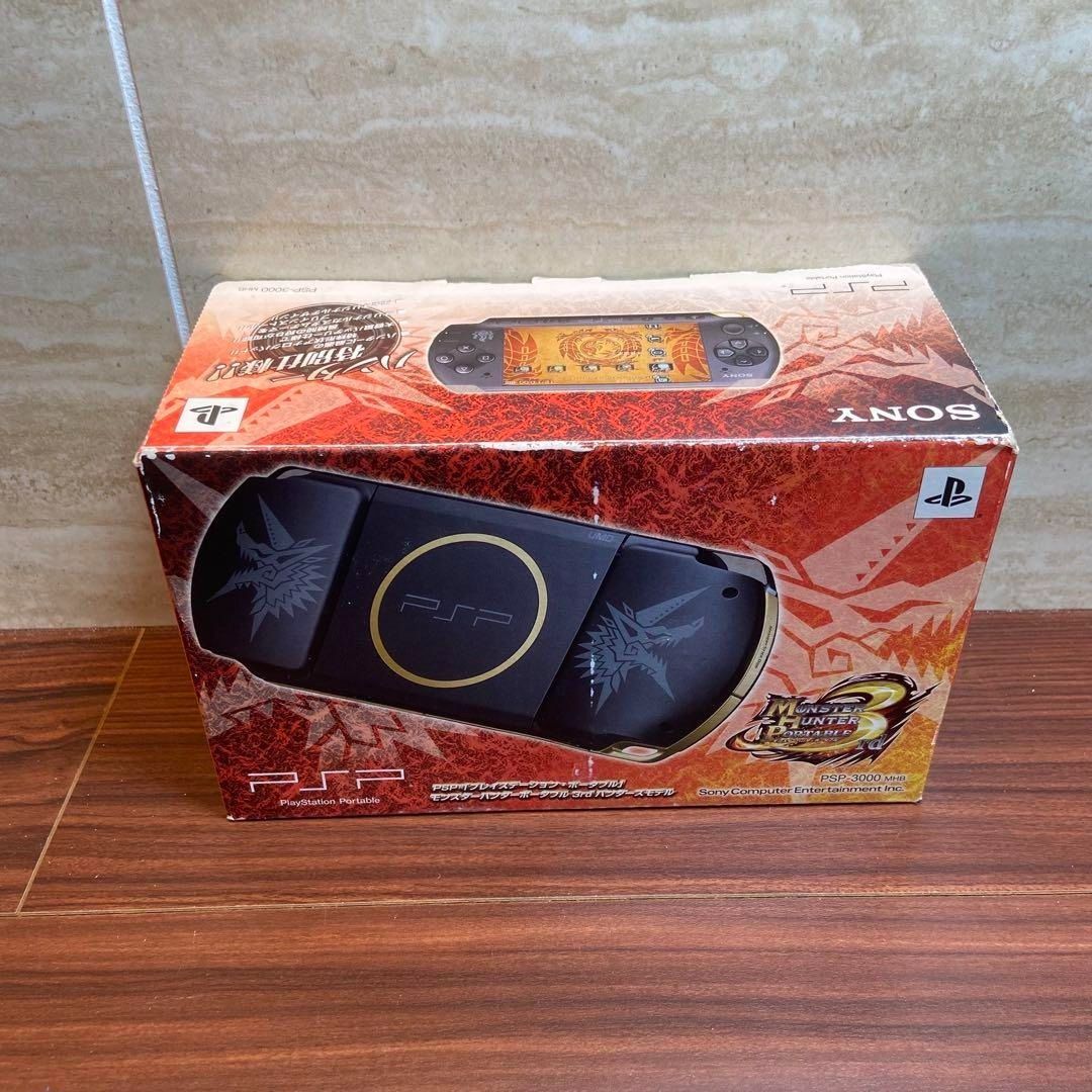 PSP 本体 3000 モンスターハンターポータブル 3rd ほぼ 3980