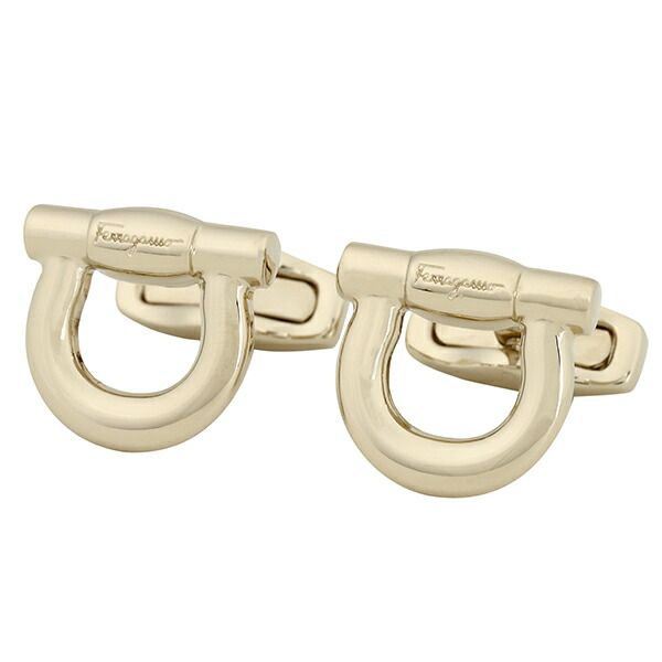 フェラガモ カフス ゴールド Ferragamo Made in Italy 新品 フェラガモ FERRAGAMO カフスボタン カフリンクス ゴールド