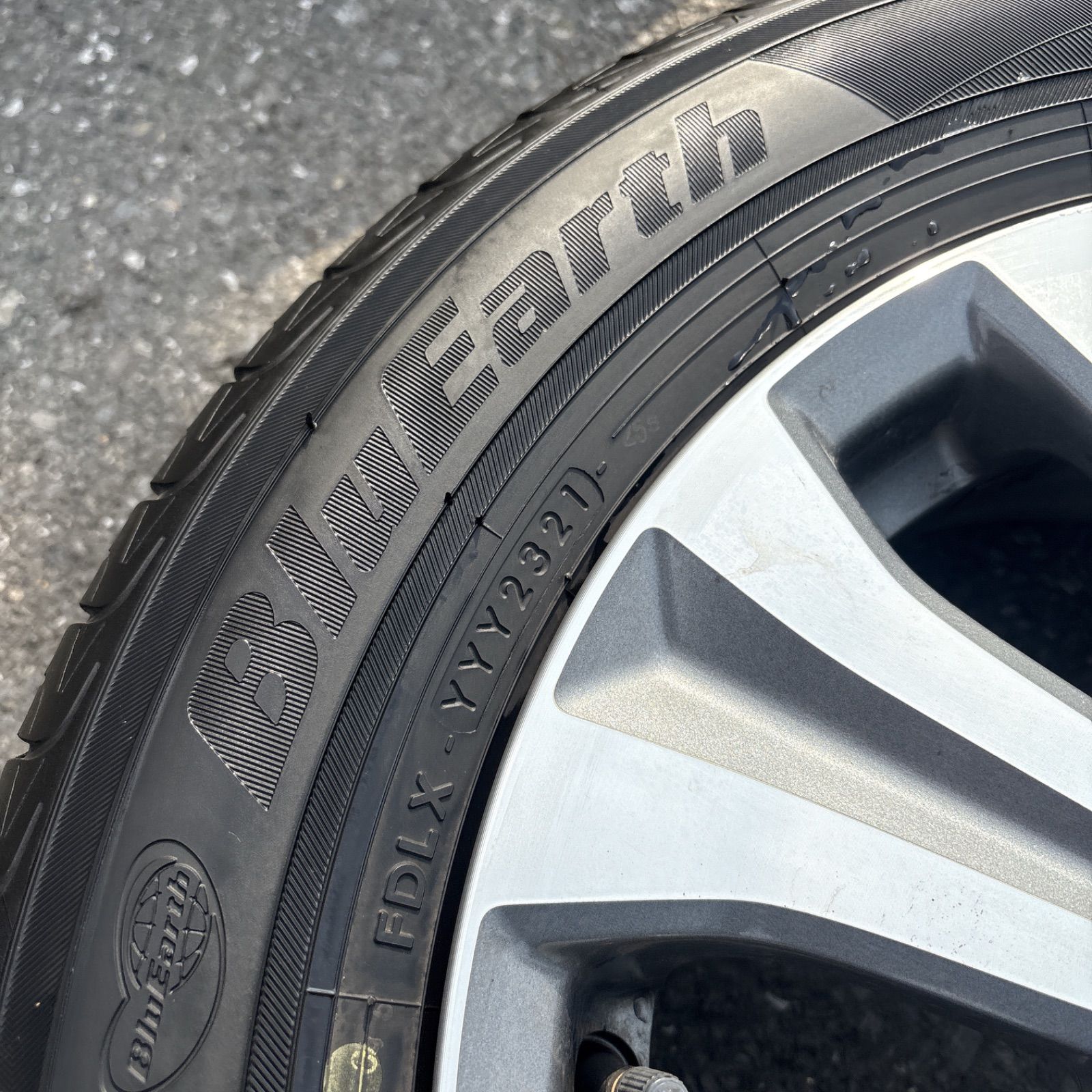 送料無料！！溝あり】ホンダ フリード 純正ホイールタイヤセット 185