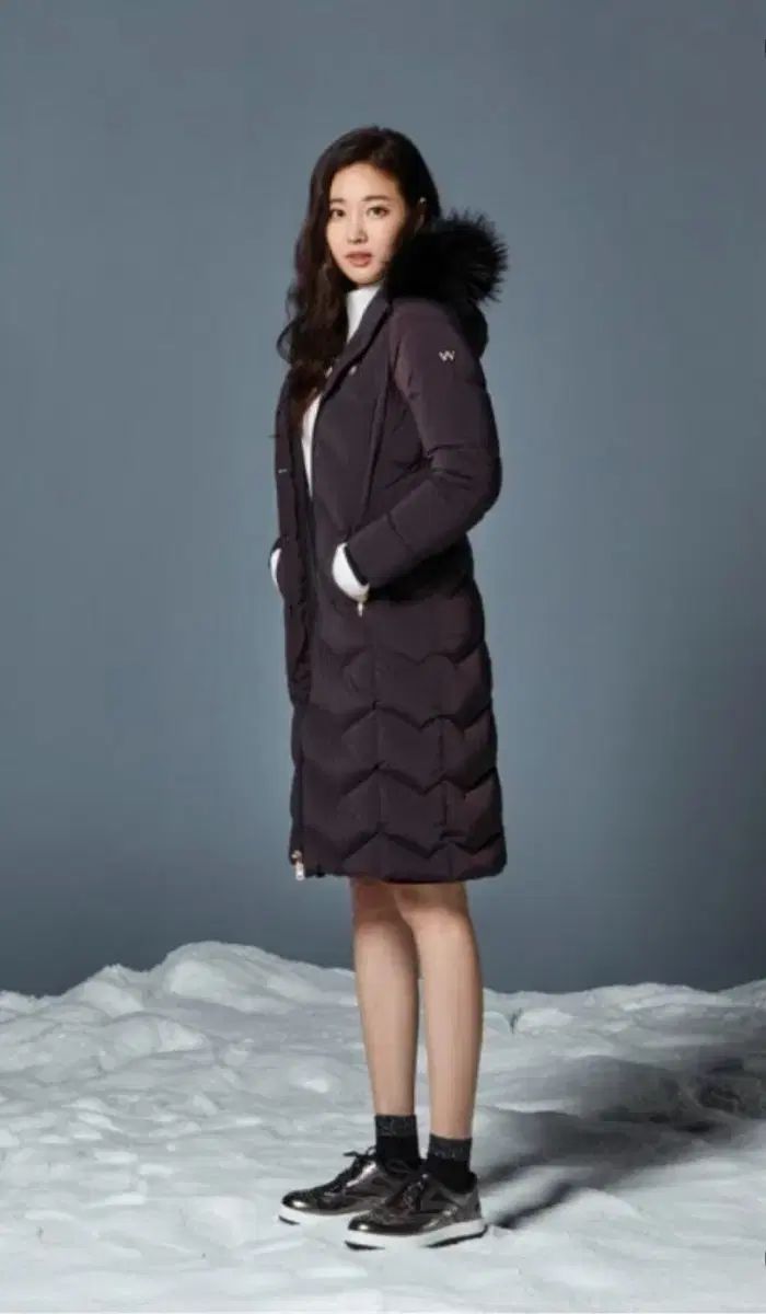 90 広角 キム サラン ロングダウン グース ダウン