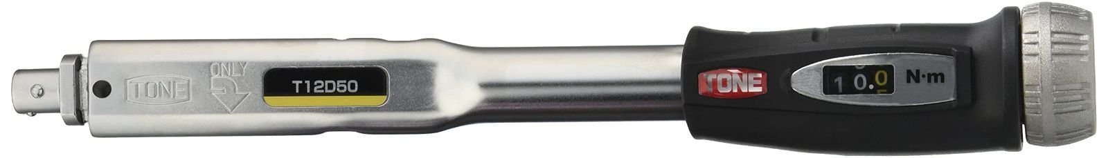 在庫 トネTONE プレセット形トルクレンチダイレクトセット差替式 T12D50 φ12mm ブラック 50Nm