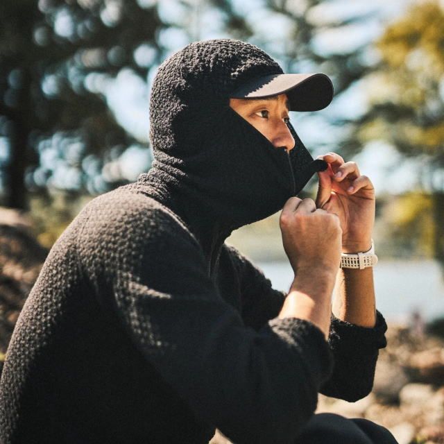 Bring ブリング Half Zip Hoodie BW 0505 ブラック ワンダーウェア シームレスハーフジップフーディー パーカー スウェット トレーナー 長袖 メリノウール70 ミッドレイヤー 中間着 登山 トレッキング