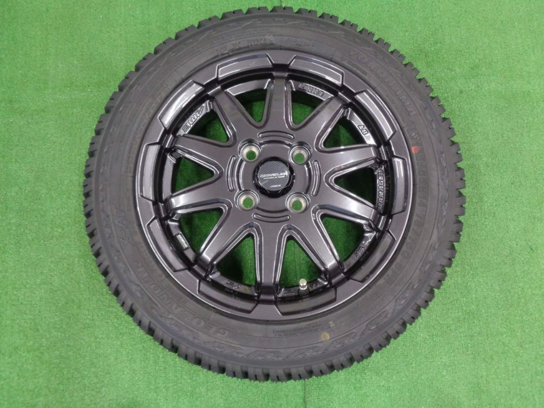 サーキュラーC10S　4.5J-14　4H100 +45　ヨコハマ　ジオランダーX-AT　155/65R14　中古セット　4本　神奈川県