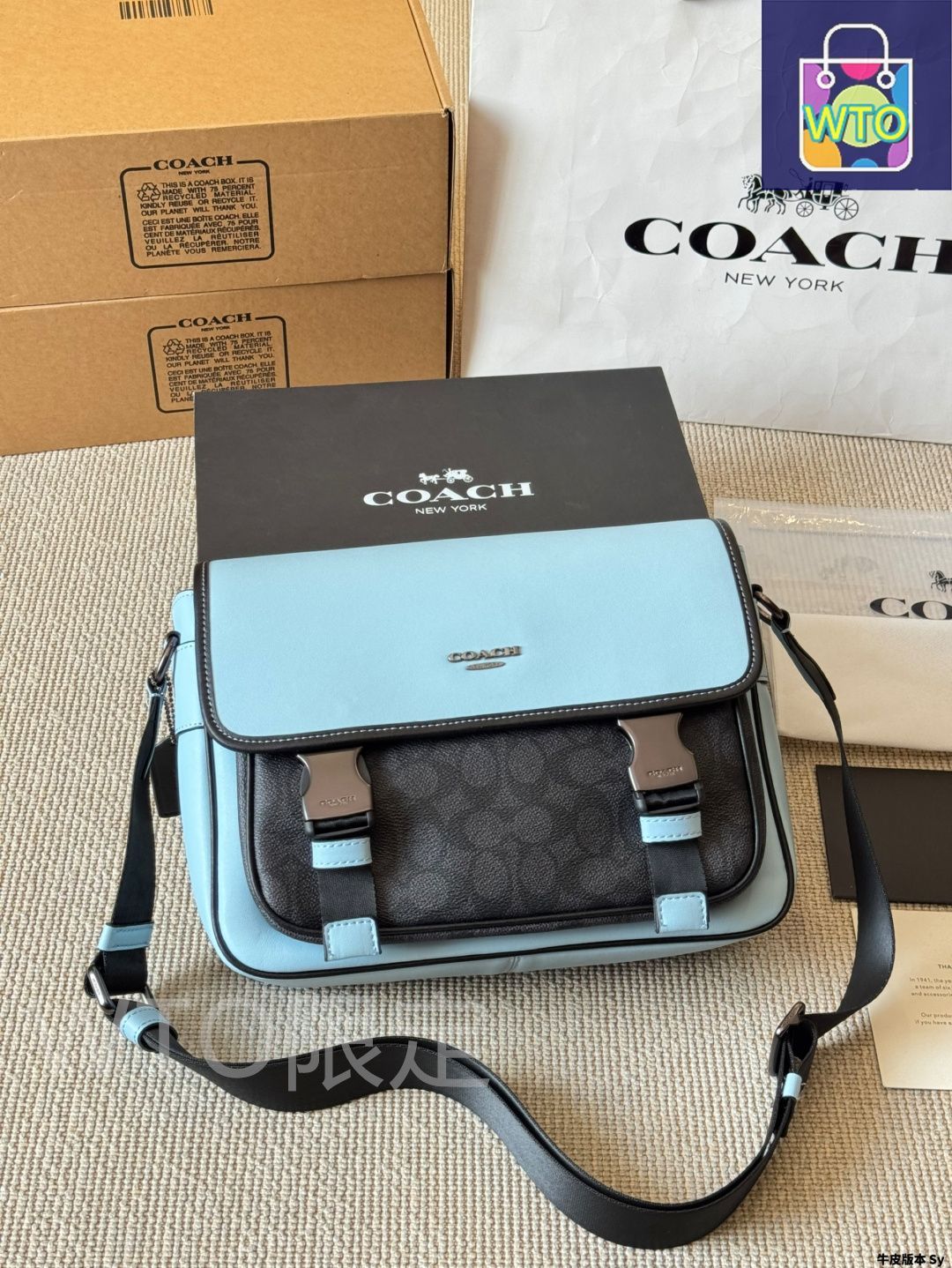 今日特価】Coach コーチ レーサークロスボディ新作 スモーク