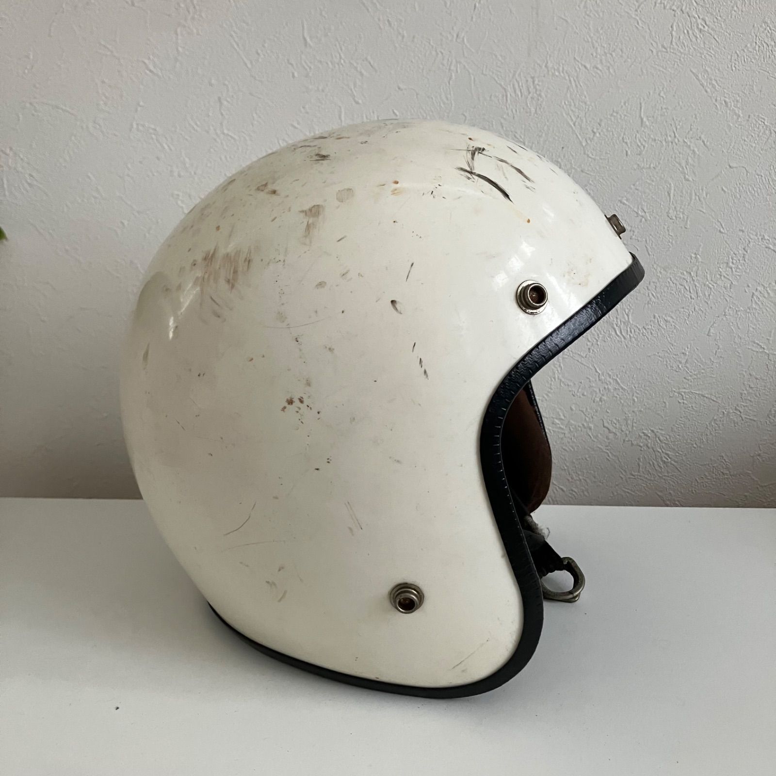 ビンテージヘルメット 1970年代 ヘルメット 白 当時物
