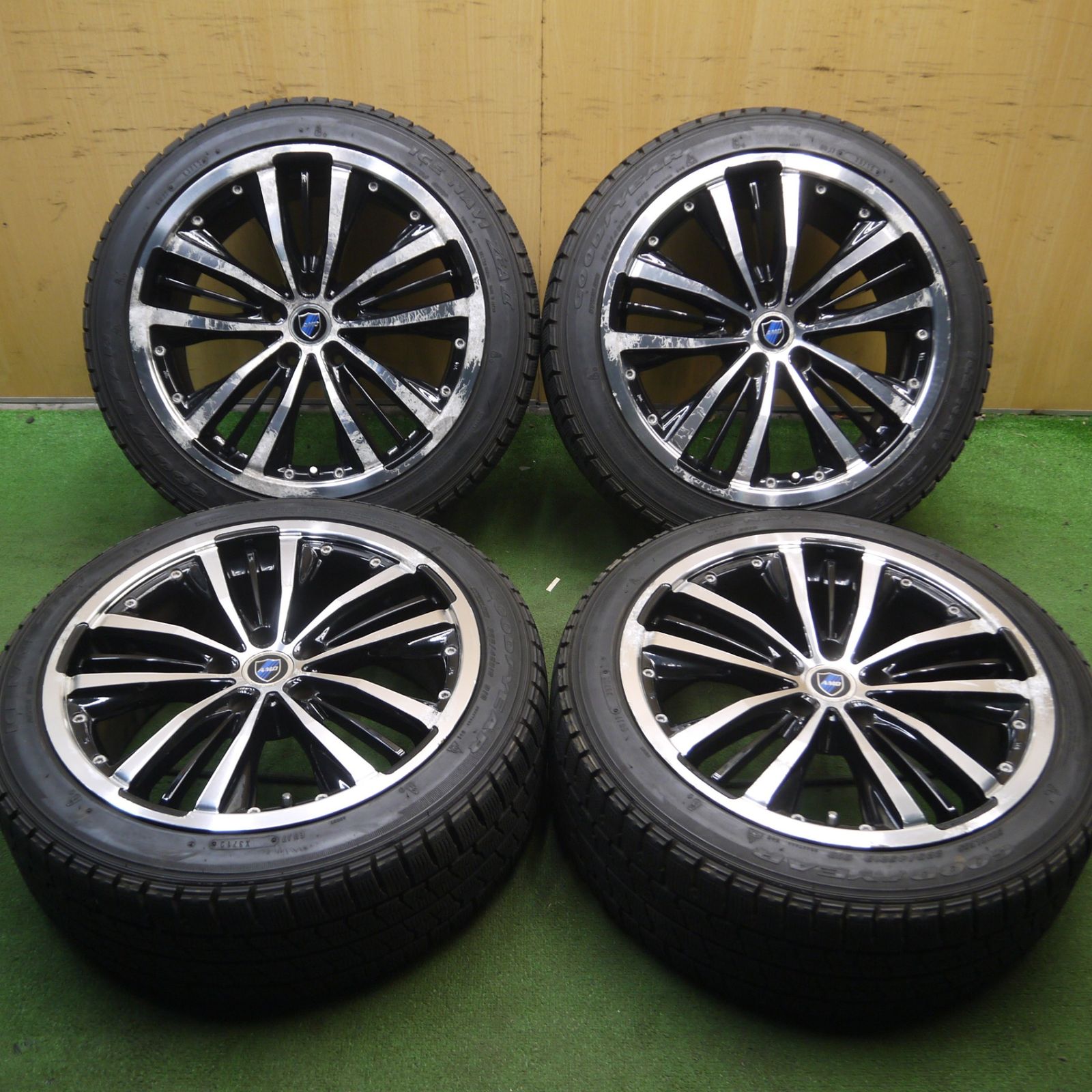 送料無料* バリ溝！9分☆AMD 225/45R18 スタッドレス グッドイヤー アイスナビ ZEA2 AUTO MANIAC DESIGN  18インチ PCD114.3/5H☆4040301Hス - メルカリ