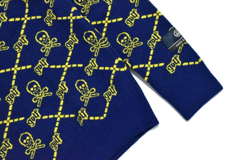 美品　MARK & LONA 46サイズ　ニット MARK&LONA マークアンドロナ ニット セーター ブラック系 46