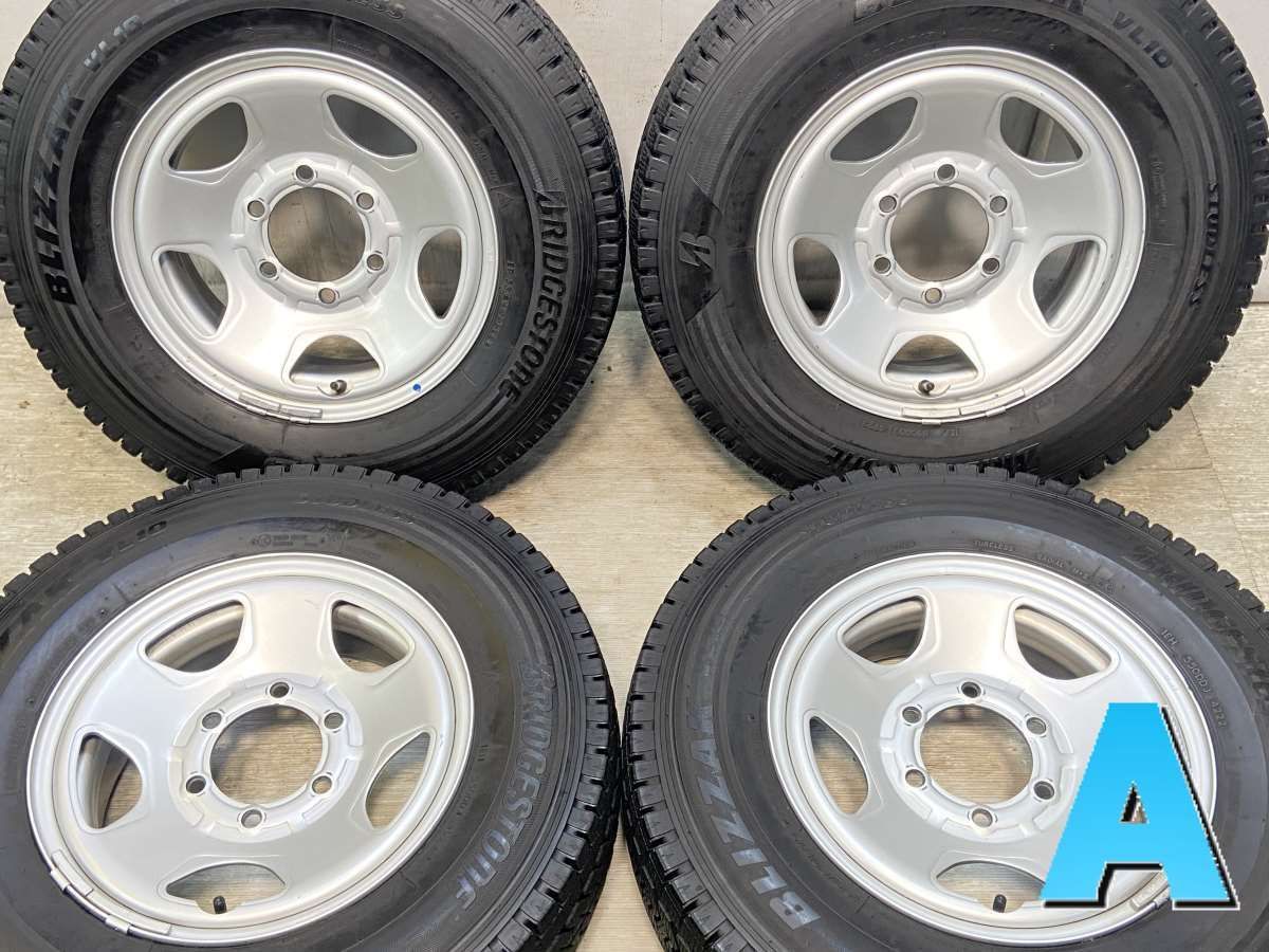 195/80R15 107/105LT nブリヂストン ブリザック VL10 n　 TOPY S54A n15x6.0  139.7-6穴 n中古タイヤ スタッドレスタイヤ ホイールセット 4本セットn w15241024015
