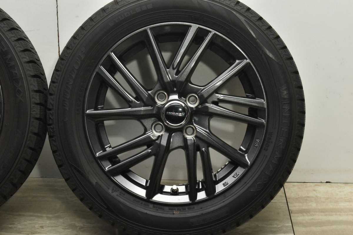 バリ溝】WAREN 15in 4.5J+45 PCD100 ダンロップ ウィンター