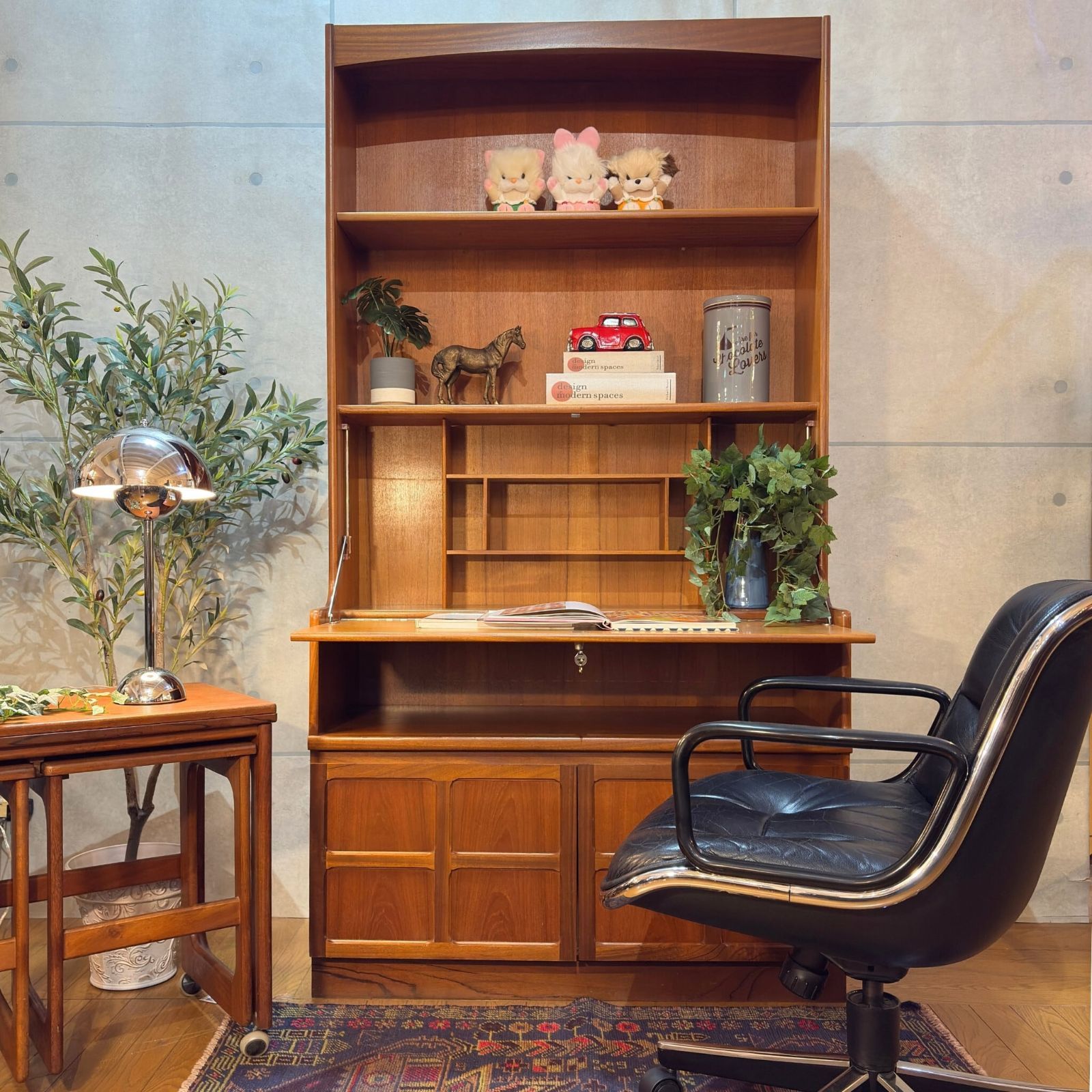 VINTAGE】Nathan（ネイサン） ライティングビューロー Squares