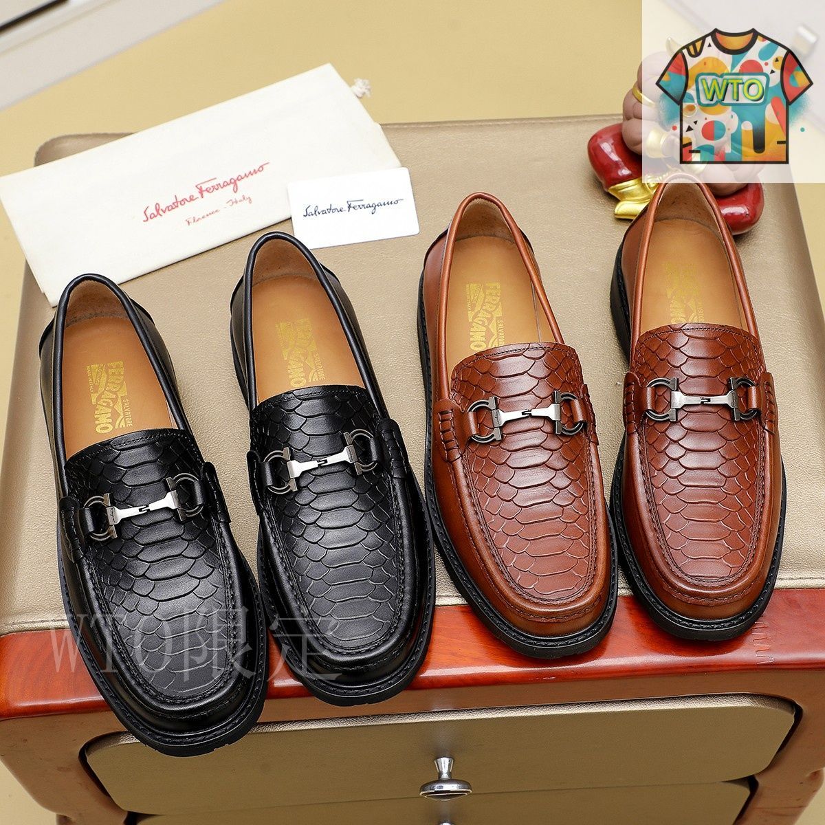 Ferragamo フェラガモ メンズ ビジネス シューズ34-1 - メルカリ