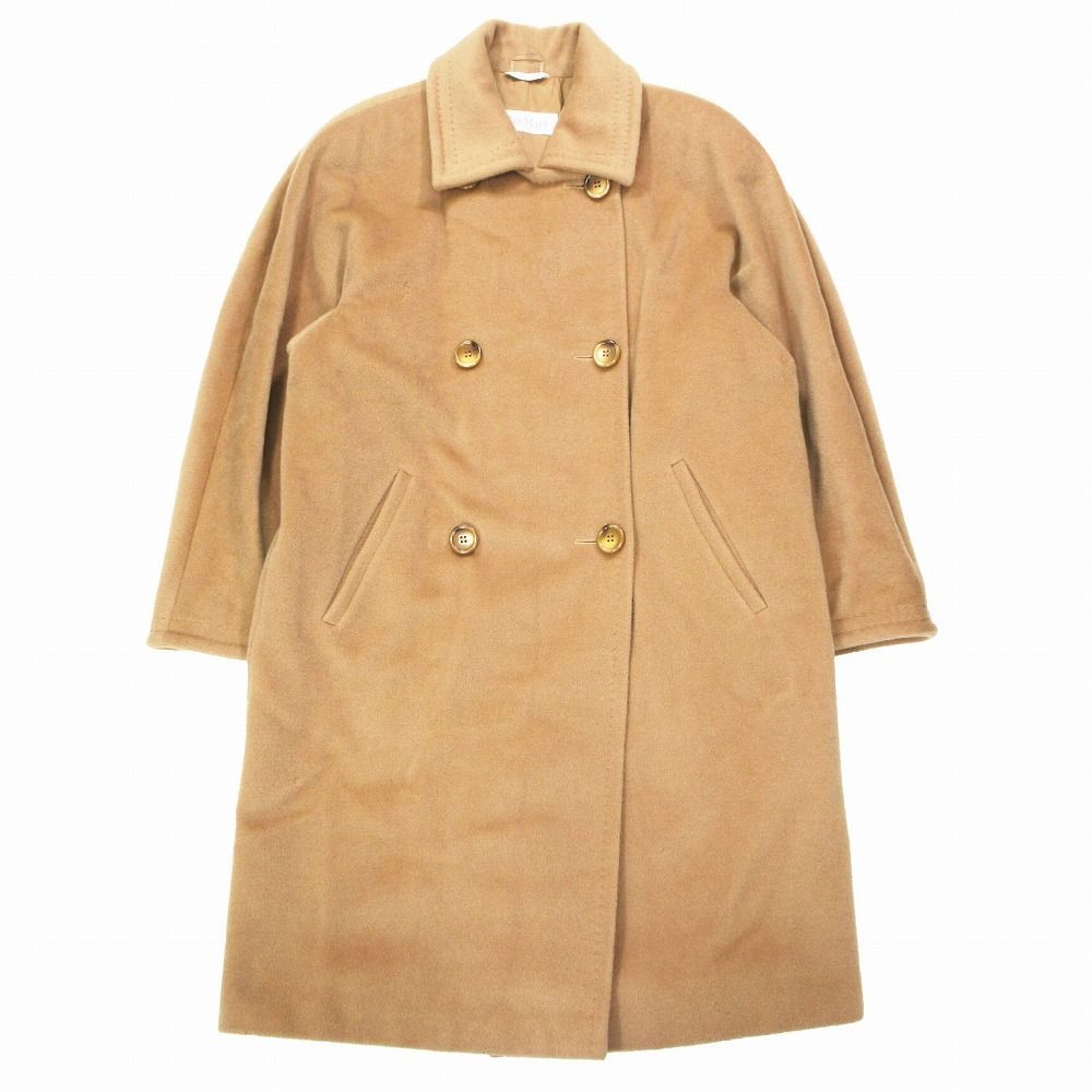 MaxMara ベージュ ダブルブレスト コート 40 MaxMara ベージュ ダブルブレスト コート 40