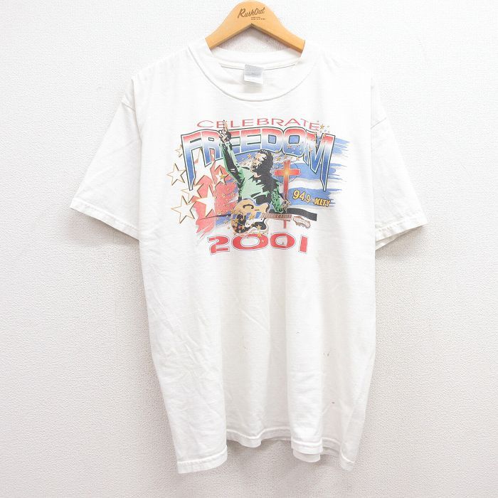 XL/古着 半袖 ビンテージ ロック バンド Tシャツ メンズ 00s スティーブンカーティスチャップマン フェス 大きいサイズ コットン クルーネ