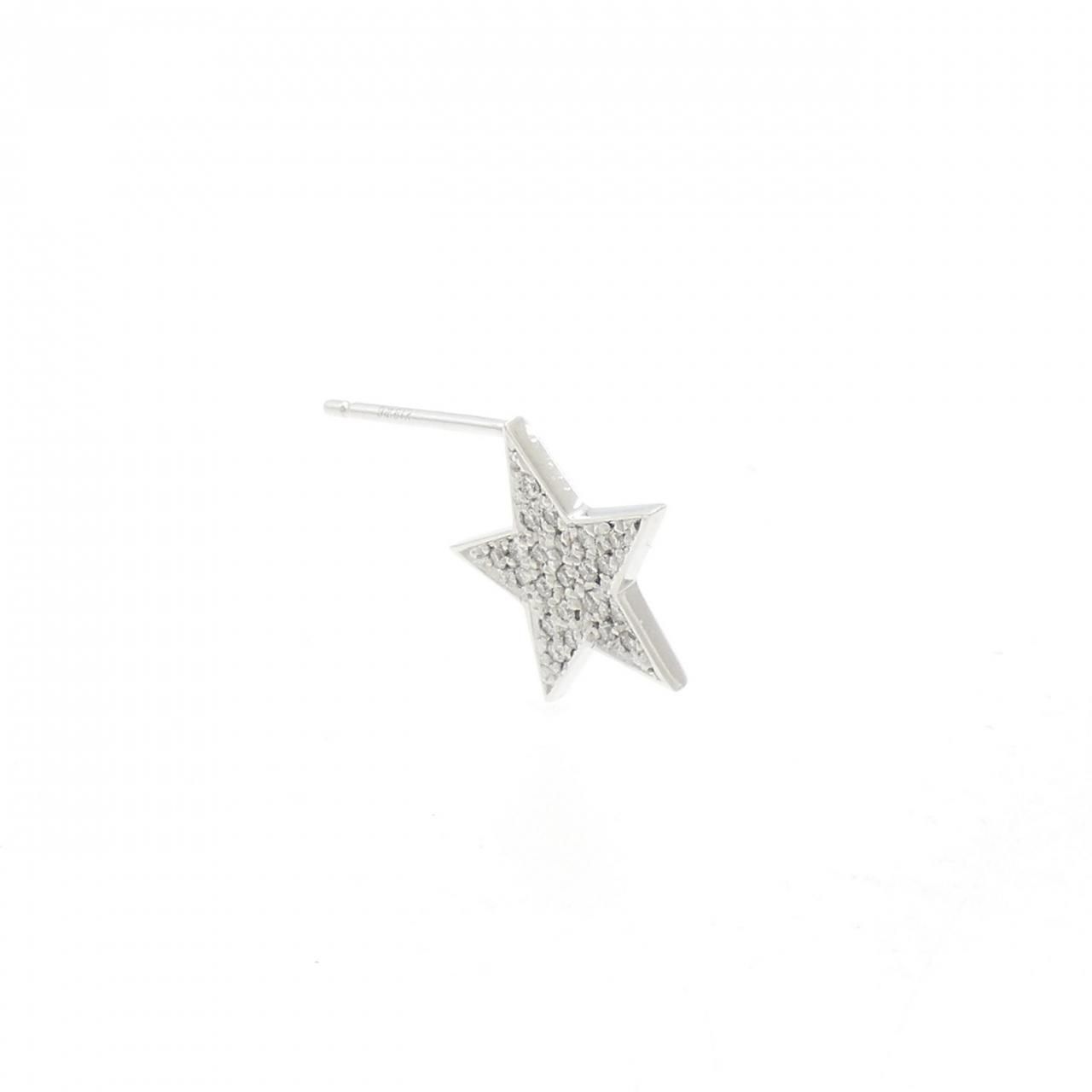 ビジュードエム スター ダイヤモンド ピアス 0.11CT 片耳