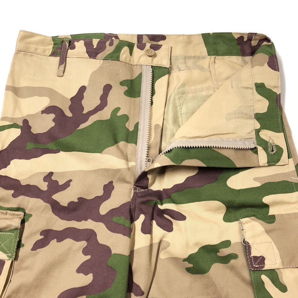 80s イタリア軍 M92 デザートカモ 迷彩 カーゴ バギーパンツ OPTI Deadstock】ITALIAN ARMY M92 Somalian Desert Camo Field Pants