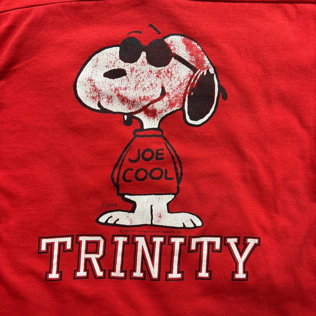 80's スヌーピー “JOE COOL” TRINITY フットボールTシャツ ARTex