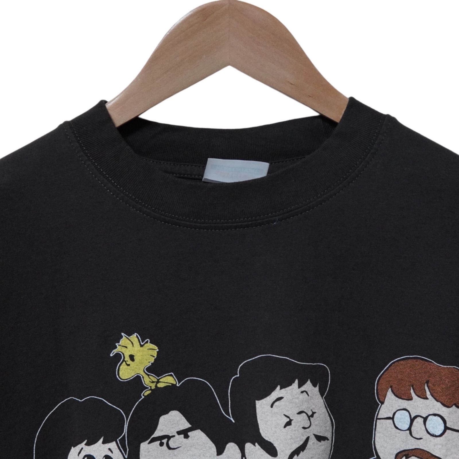 スヌーピー ビートルズ Tシャツ XLサイズ ブラック ヘインズ