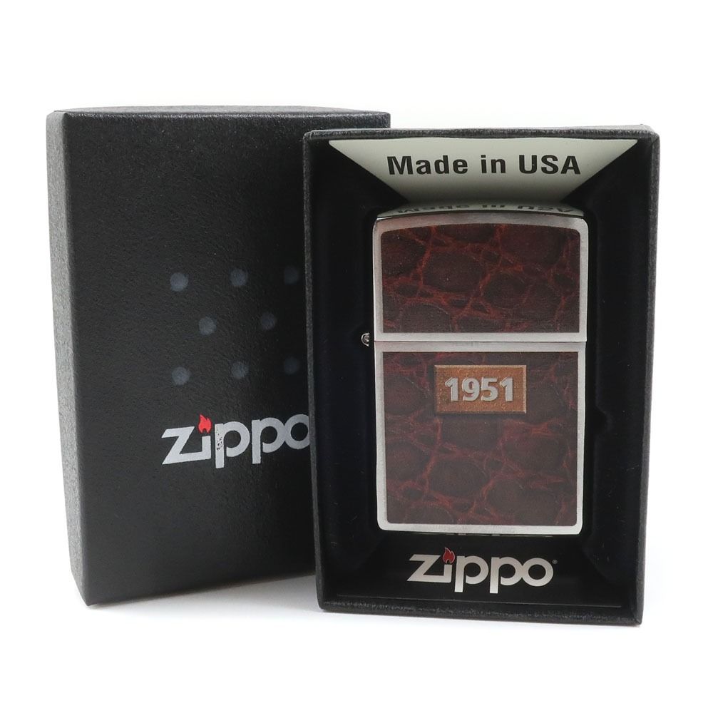 【ZIPPO】ジッポー レザーセレブレーション 1951 80th記念 オイルライター ディアゴスティーニ zippo collection No.5 _ ライター