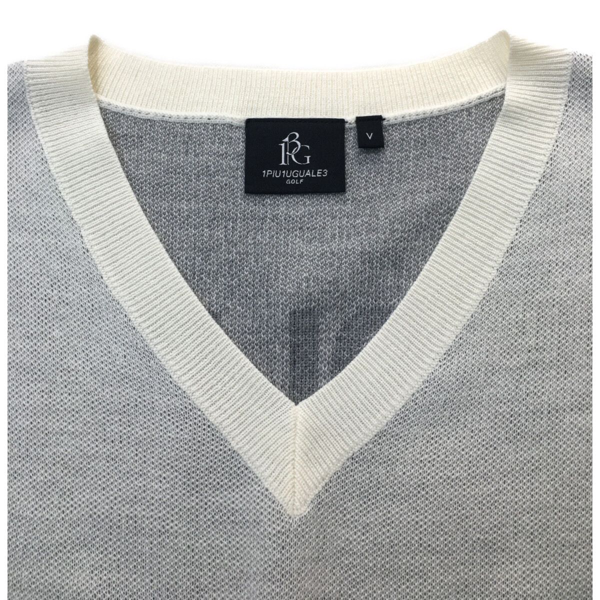 サイズS【未使用】1PIU1UGUALE3　GOLF Vネックニットベスト K サイズM【未使用】1piu1uguale3 GOLF ニットベスト NWT - メルカリ