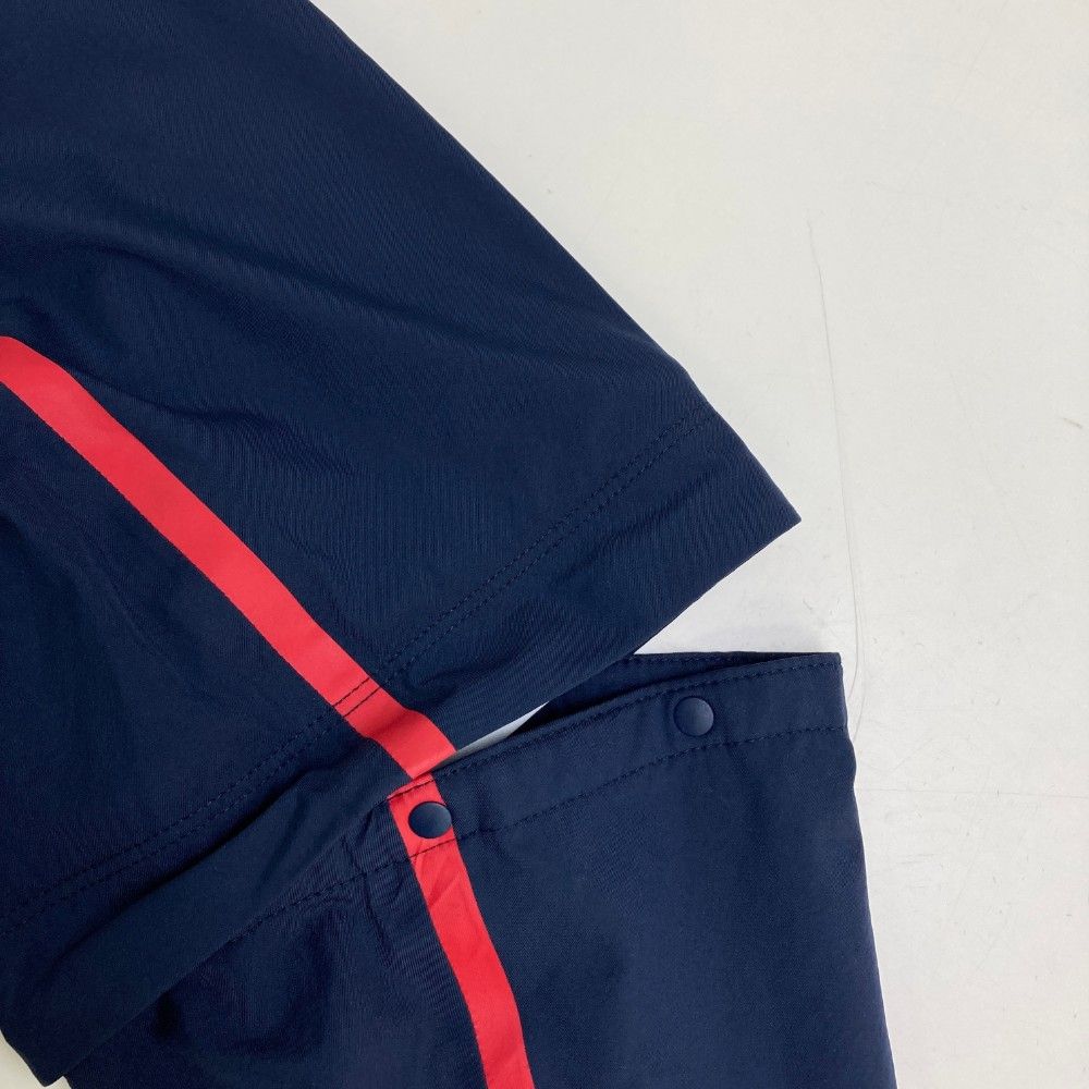 サイズ：2 NEW BALANCE GOLF ニューバランス  3way レインワンピース ボーダー柄 ネイビー系 [240101463162] ゴルフウェア レディース ストスト サイズ：2 NEW BALANCE GOLF ニューバランス 3way レイン
