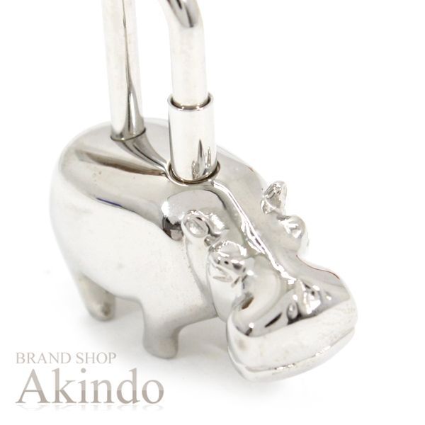 K2370 美品 エルメス 2005年限定 カバ ヒポポタマス カデナ 南京錠 HERMES - 美品 エルメス 2005 ANNEE DES FLEUVES ヒポポタマス