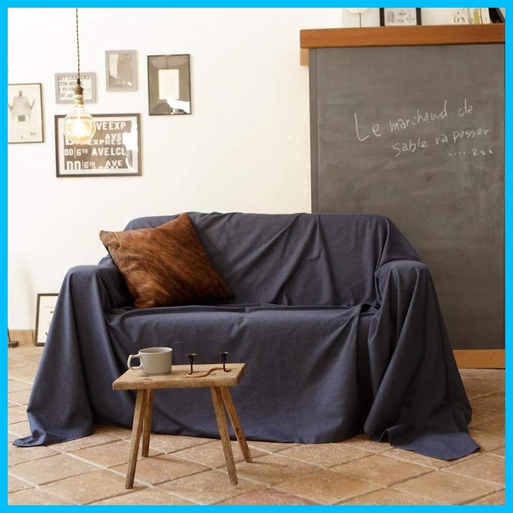 【送料無料】Fab the Home マルチカバー ネイビー 150x210cm ライトデニム FH156856-310