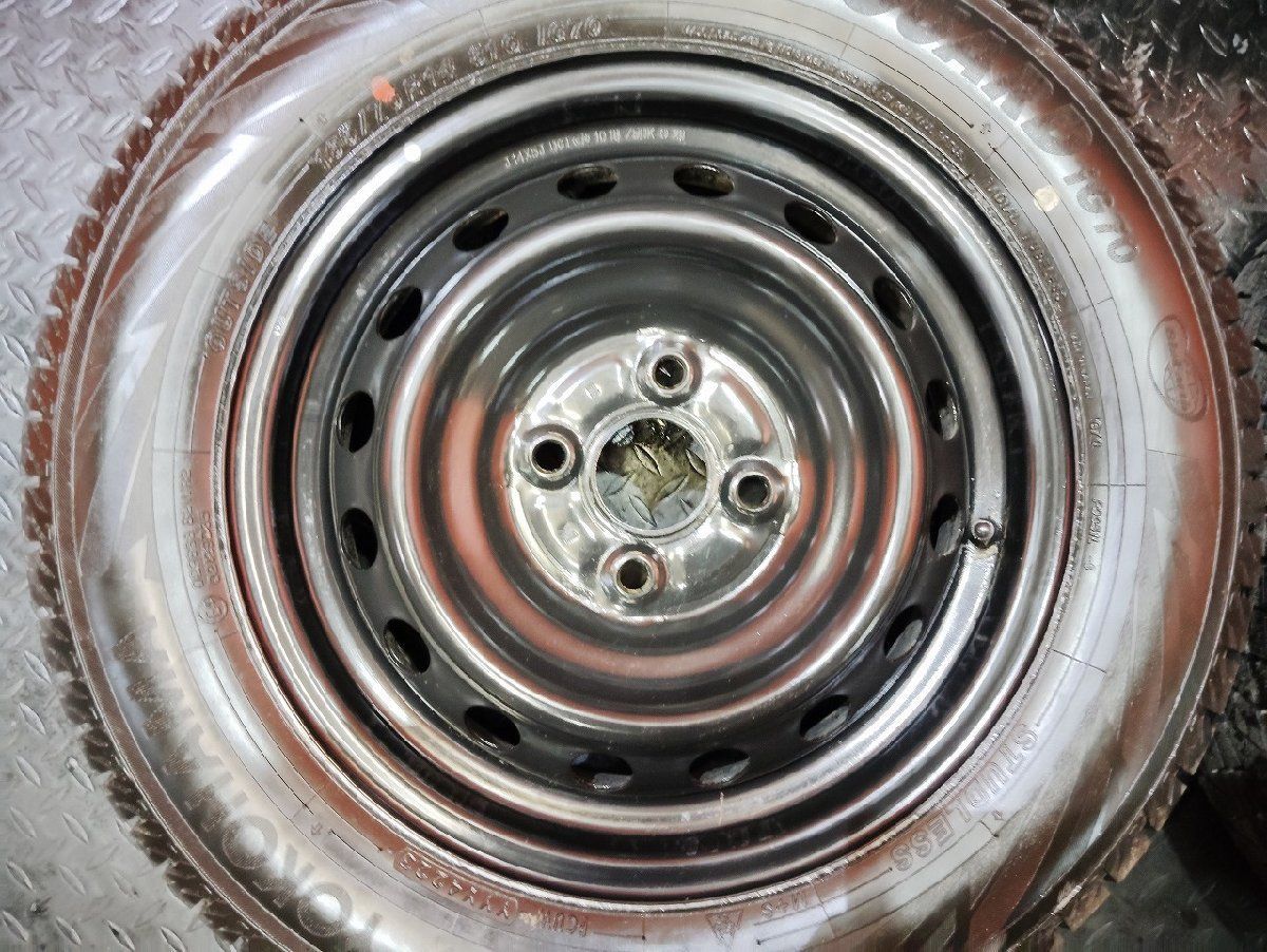 タイヤ未走行に近い【YK iG70 165/70R14】スタッドレス【スチール 