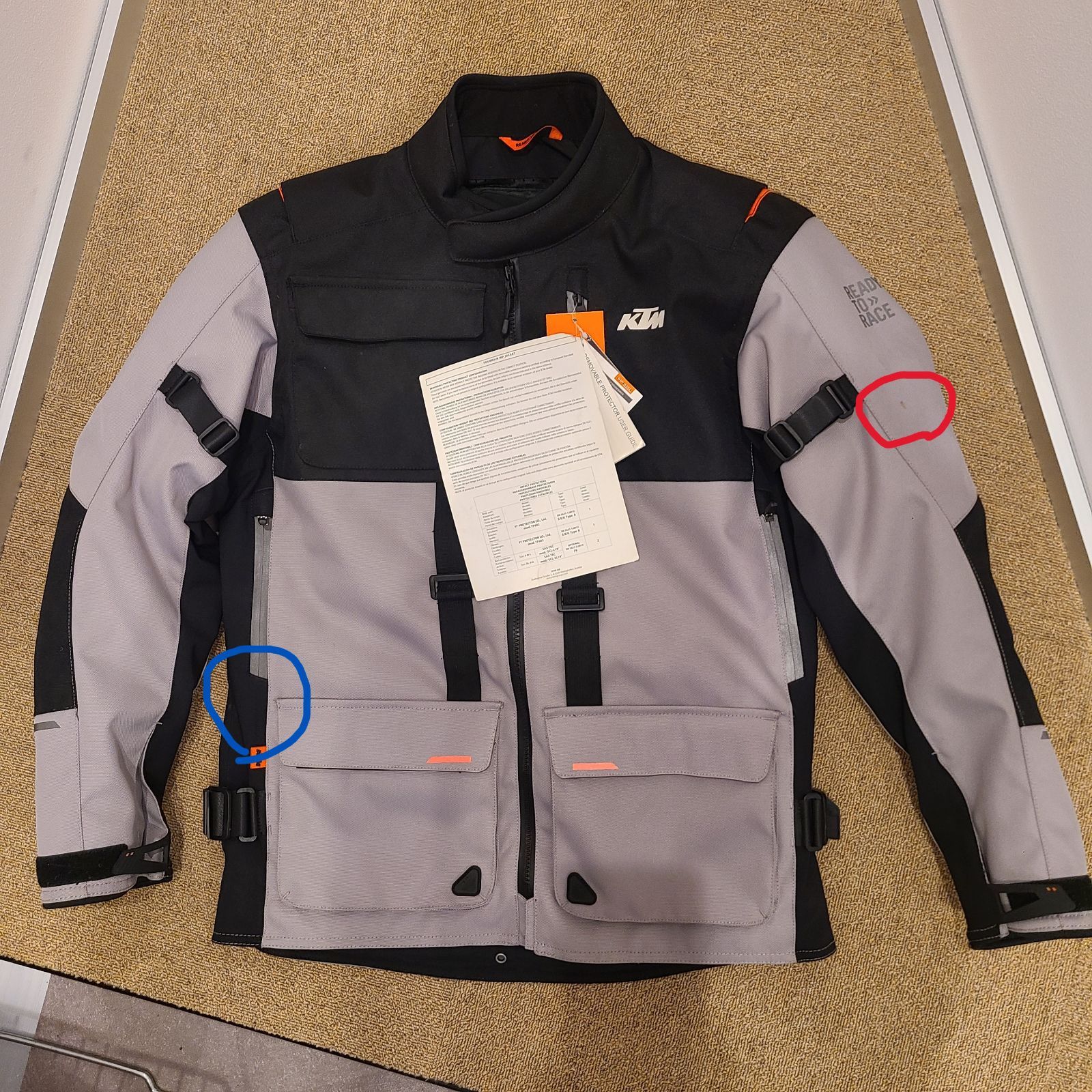 KTM TOURRAIN WP JACKET サイズM 新品展示品、汚れありのため