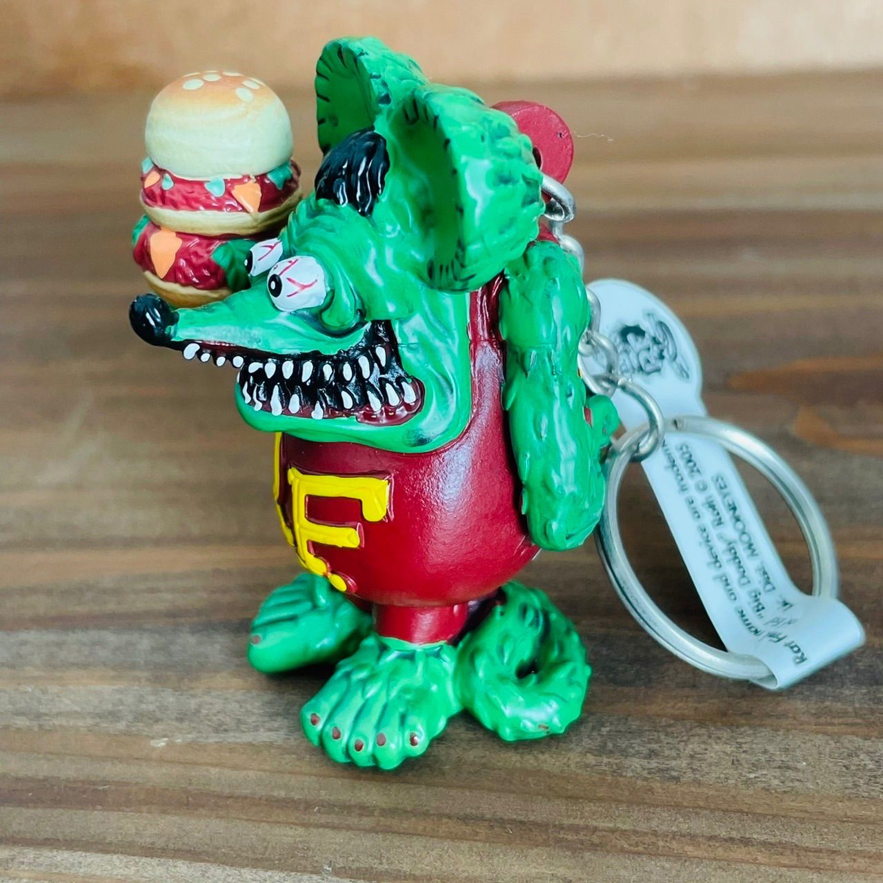 新品 🇺🇸 RatFink キーリング 【ハンバーガー】キーホルダー ラット