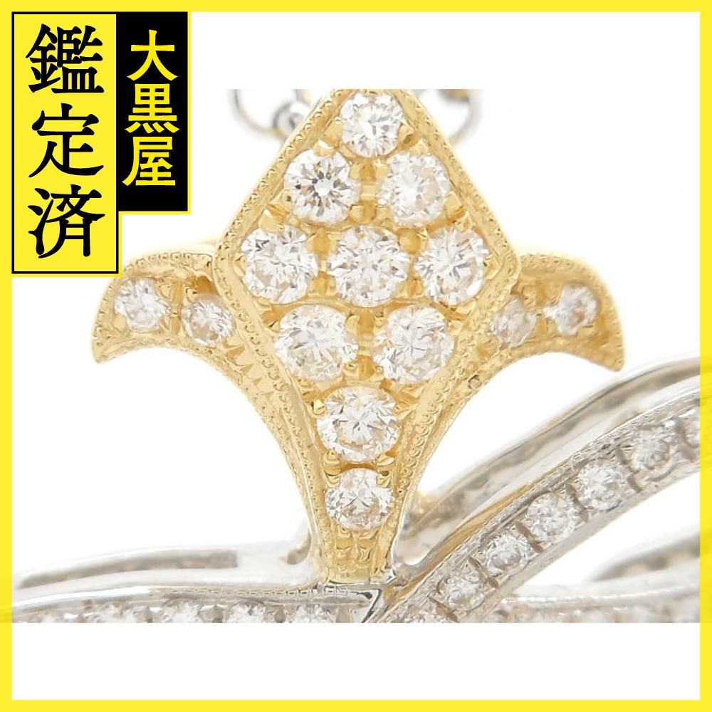 JEWELRY 貴金属・宝石 ダイヤネックレス K18YG/WG ホワイトゴールド