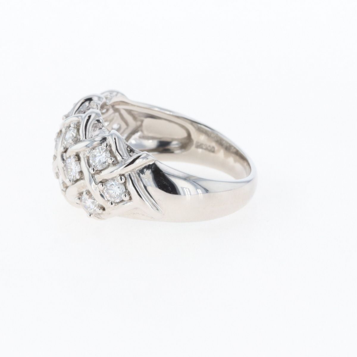 セット割引 メレダイヤ デザインリング プラチナ 指輪 リング 11号