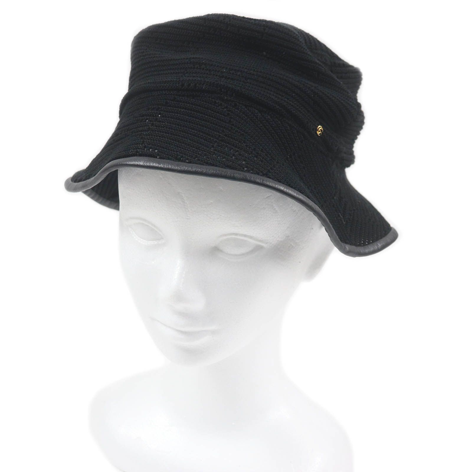 【美品】GUCCI バケットハットGG ブラック　XL 新品未使用】GUCCI グッチ ブラック バケットハット バケハ GG