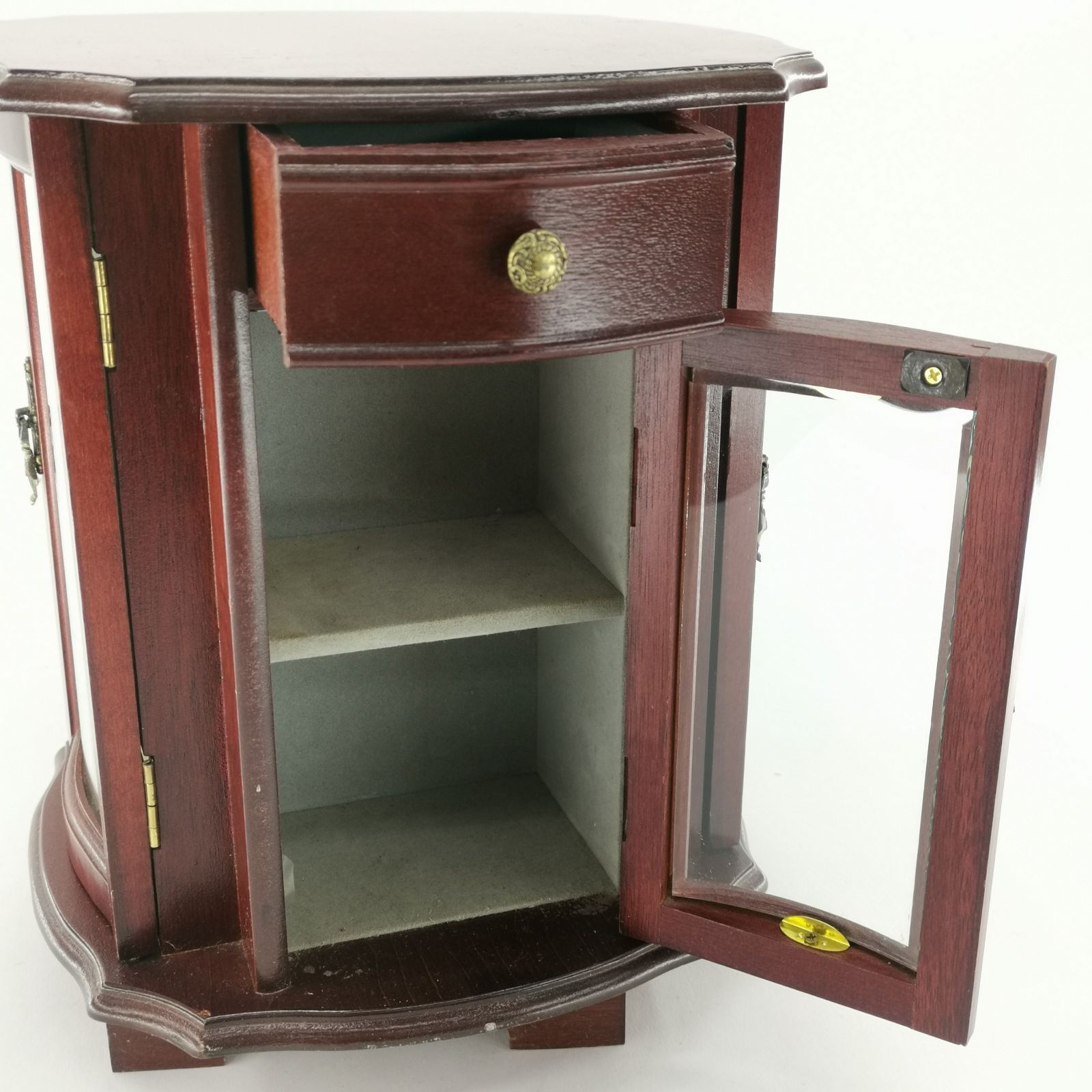 ヴィンテージ　超レア　江崎べっ甲店　三段の折り畳み式ジュエリーボックス ヴィンテージ 超レア 江崎べっ甲店 三段の折り畳み式ジュエリー